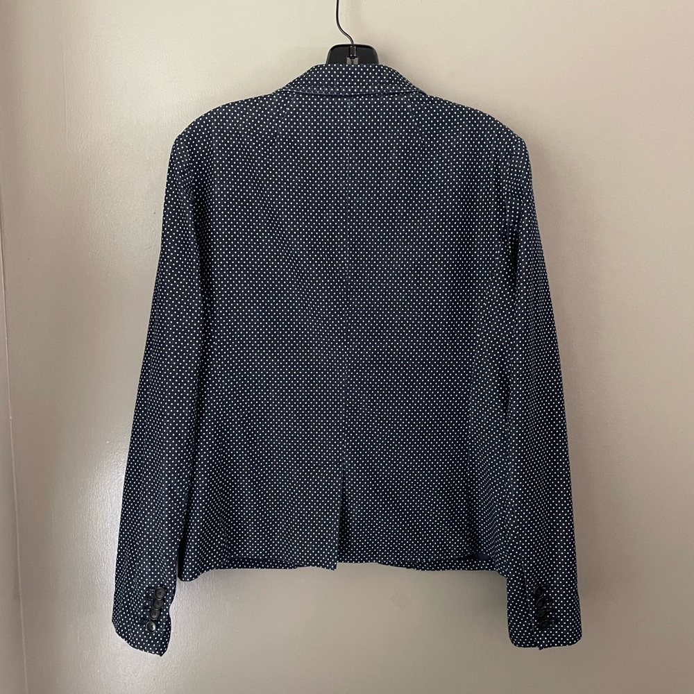 J. Crew School Boy Indigo Polka Dot Blazer Size 12 - Picture 6 of 9